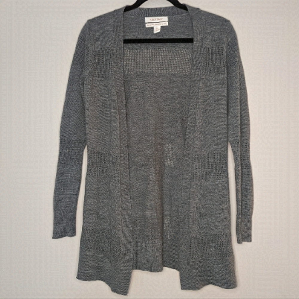Ellen Tracy║Merino Wool Grey Cardigan║Size S